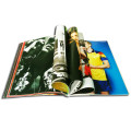 Impresión magnética completa de la revista de moda del libro de papel de los colores del arte